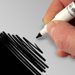Double pen tip black