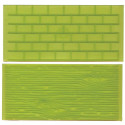 2 Tapis texture Mur de briques et Écorce d'arbre FMM