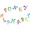 Frieze FMM alphabet uppercase and funky figure