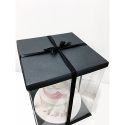 Caja de tarta negra Expo (30x30x40cm)