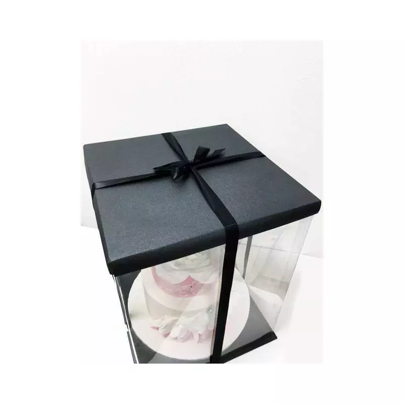 Caja de tarta negra Expo (30x30x40cm)