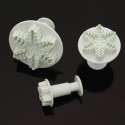 Plunger cutters with snowflake footprint (3Pcs) - MOTIF 2