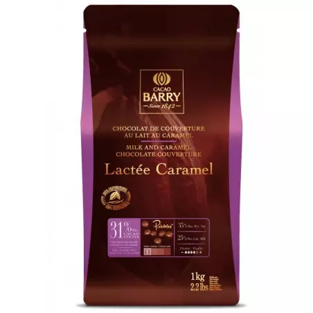 Chocolate milky way caramal in pebbles 1 kg of Barry
