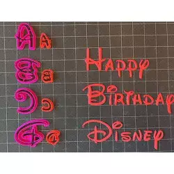 Gran cortador de alfabeto de Disney