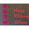 Grands Cutter Alphabet Disney