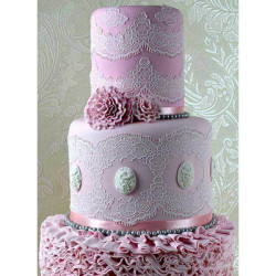 Tapis dentelle Cake Lace Tiffany 3D de Claire Bowman