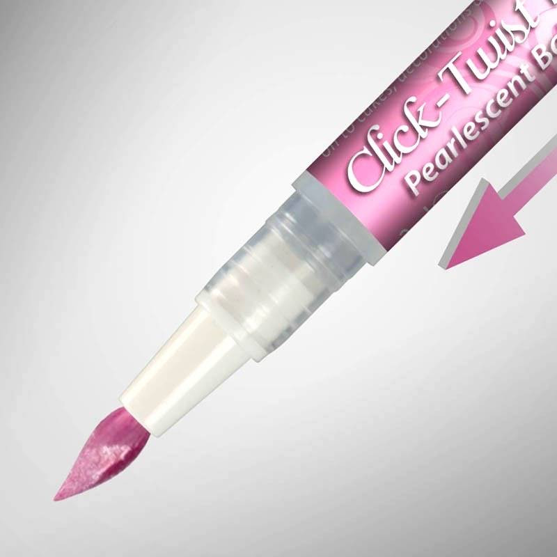 Felt Brush Click-Twist baby Pink Metallic