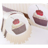100 Caissettes à Cupcake - Motif Café gourmand