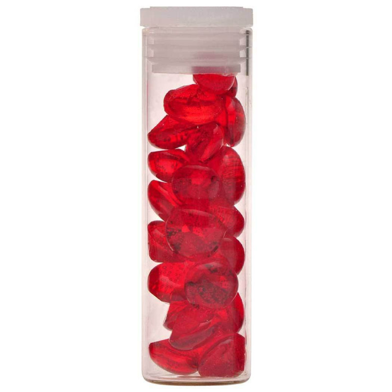 25 edible diamonds RED 10mm Planète Gateau