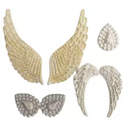 Moule en silicone 2 ailes d'anges