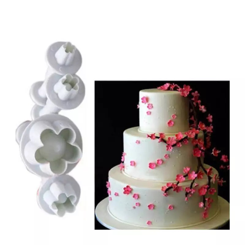 Flower cutter with imprint - 4 sizes