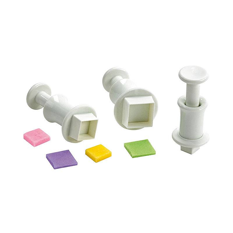 3 SQUARE plunger cutters
