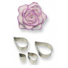 Pink flower metal cookie cutter PME - 4 sizes