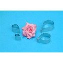 4 metal cutters Rose Petals PME
