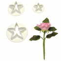 Set of 3 cutters Rose Chalice PME