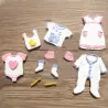 Mould in silicone baby clothes
