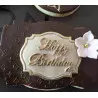 Moule en silicone Plaque 'Happy Birthday'