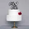 'Mr and Mrs' topper pour gâteau de mariage