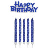 16 candles blue and his HAPPY BIRTHDAY candle topper
