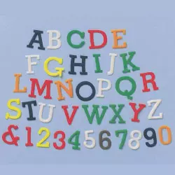 Frise FMM alphabet et chiffres MAJUSCULE 15 mm
