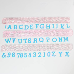 Frieze FMM alphabet and numbers uppercase 15 mm