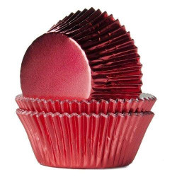 24 Cupcakes red metal boxes