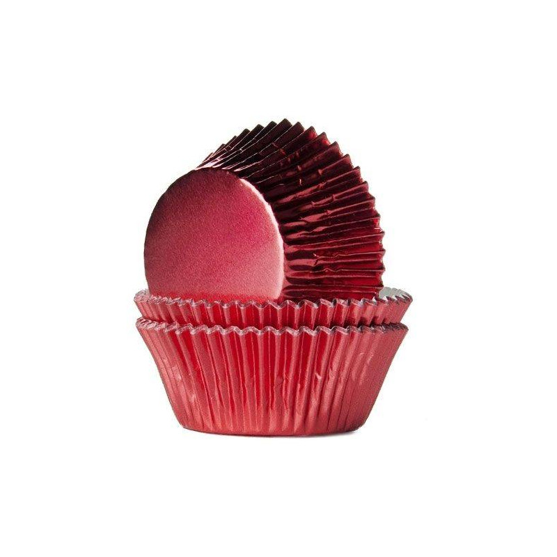 24 Red Metal Cupcakes Boxes