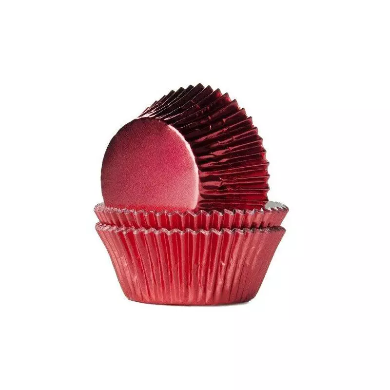 24 Cupcakes red metal boxes