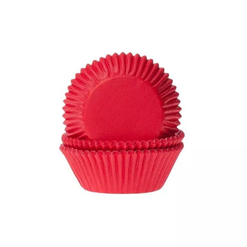 50 red cupcake liners