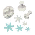 Set of 3 mini snowflakes cookie cutters
