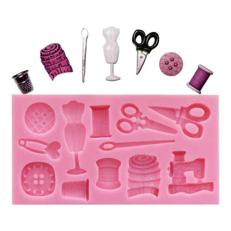 Moule Couture en silicone - 12 Objets