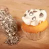 Corazones de azúcar Pasteles de plata metálicos Fun Cakes 80 G