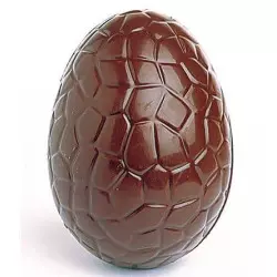 Mold chocolate 6 half cracked Easter eggs 
