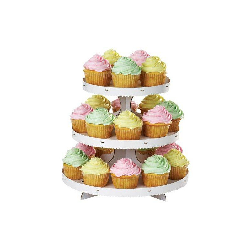 Wilton white cupcake display