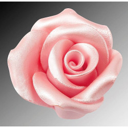 Rosa Rosa Rosa Flor en azúcar 6 cm