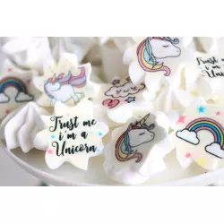 Food impression birthday personalized for MERINGUES