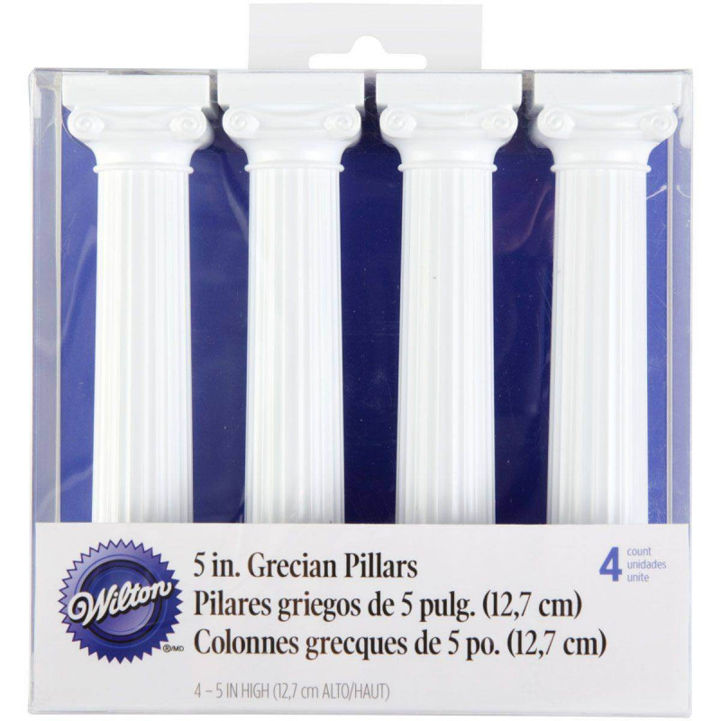 4 Wilton White Greek Column Pillars