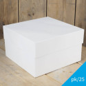 25 Square Cake Boxes 25cm x 15 cm H