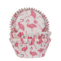 50 Pink Flamingo Cupcake case