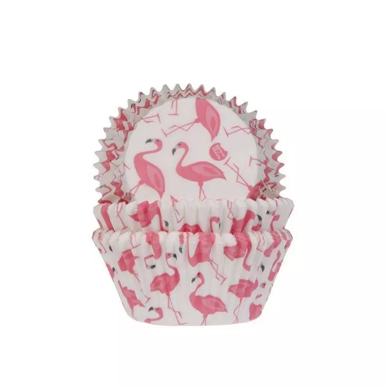 50 Caissettes à Cupcakes Flamant rose