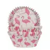 50 Caissettes à Cupcakes Flamant rose