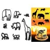 Ensemble de cutter Animaux Safari Silhouette