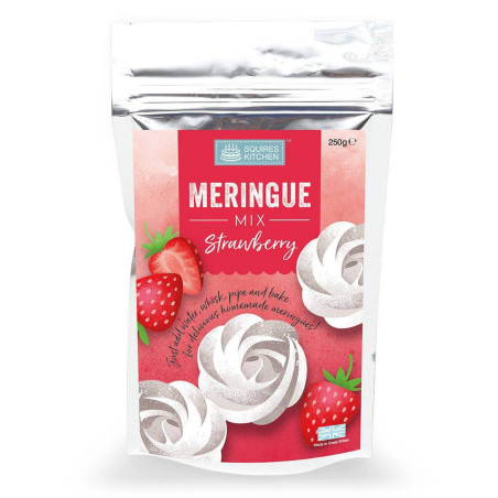Mix for Squires Kitchen 250G Strawberry Meringue