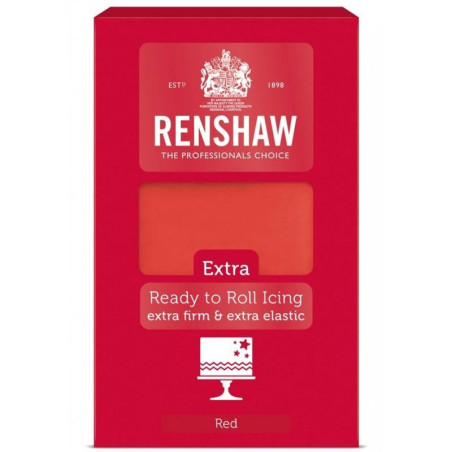 Pasta de azúcar EXTRA RED de Renshaw 1 kg