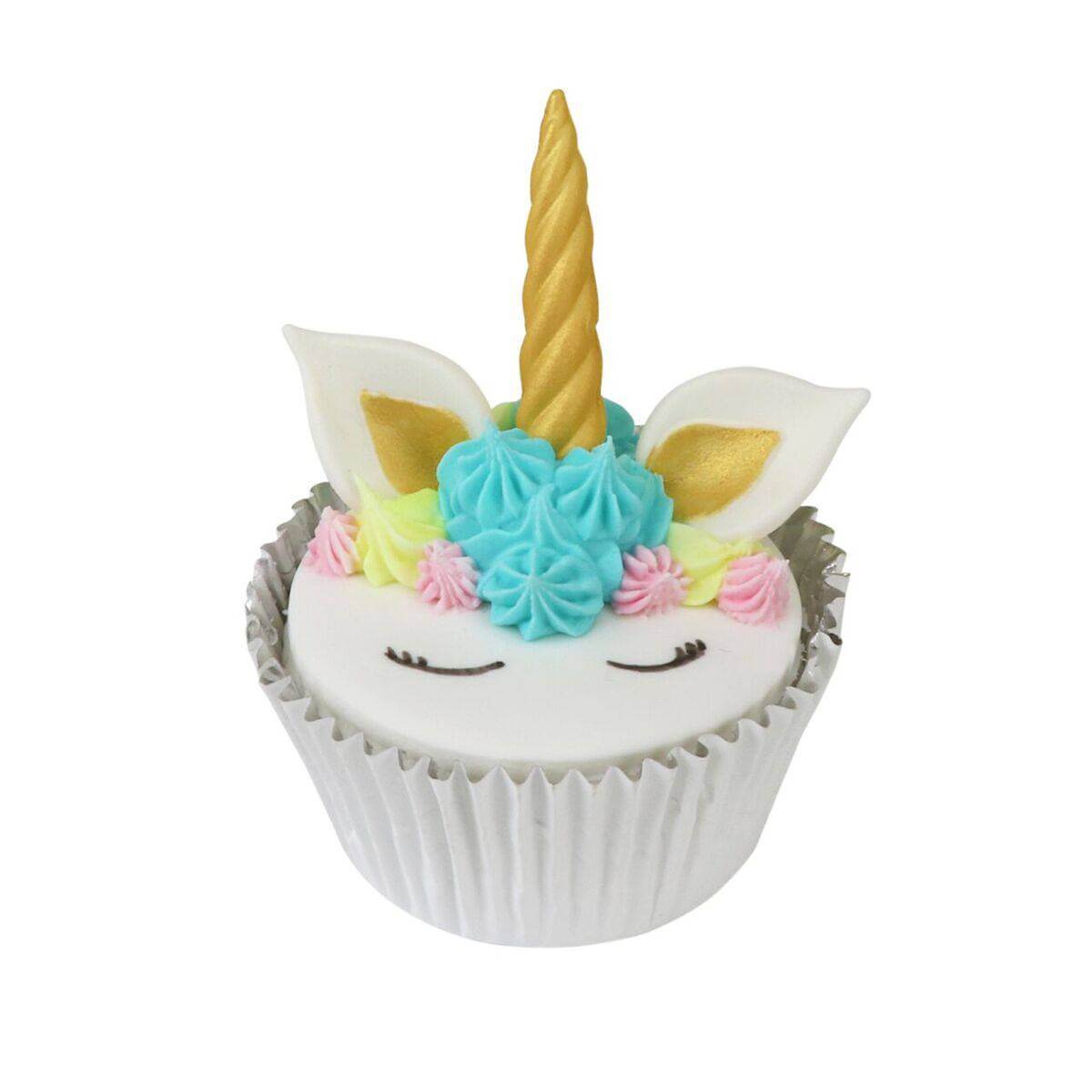 12 blanc comestible sucre dentelle cupcake/gâteau topper décoration fait main