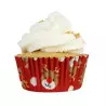 30 Caissettes à Cupcakes Rennes de Noël PME