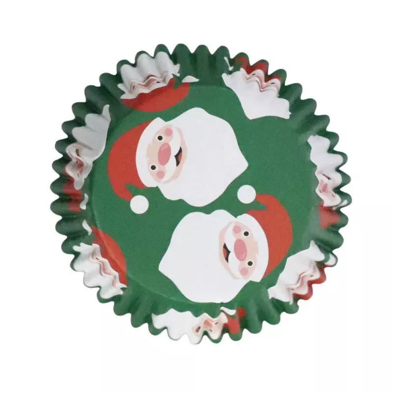 30 Caissettes à Cupcakes Père Noël PME