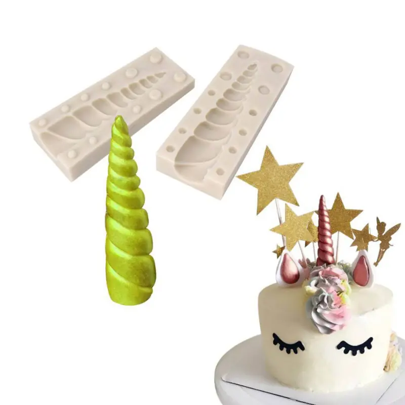 Topper de Gâteau,Licorne Cupcake Toppers apeau des Cure-Dents 17 Pièces Décorations de Gâteau d