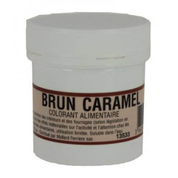 Colorant alimentaire en poudre INTENSE Brun Caramel 20G