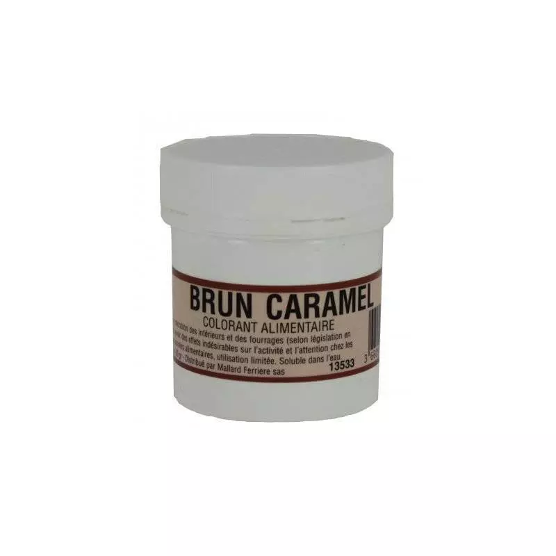 Colorant alimentaire en poudre INTENSE Brun Caramel 20G